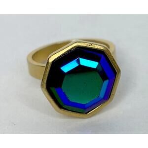 Loren Hope Single Octagon Crystal Cocktail Ring Size Women’s Size 5.5